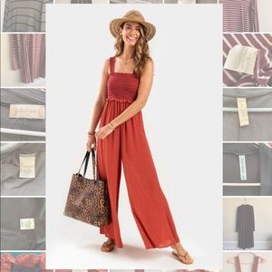 Sienna Smocked Ruffled Jumpsuit